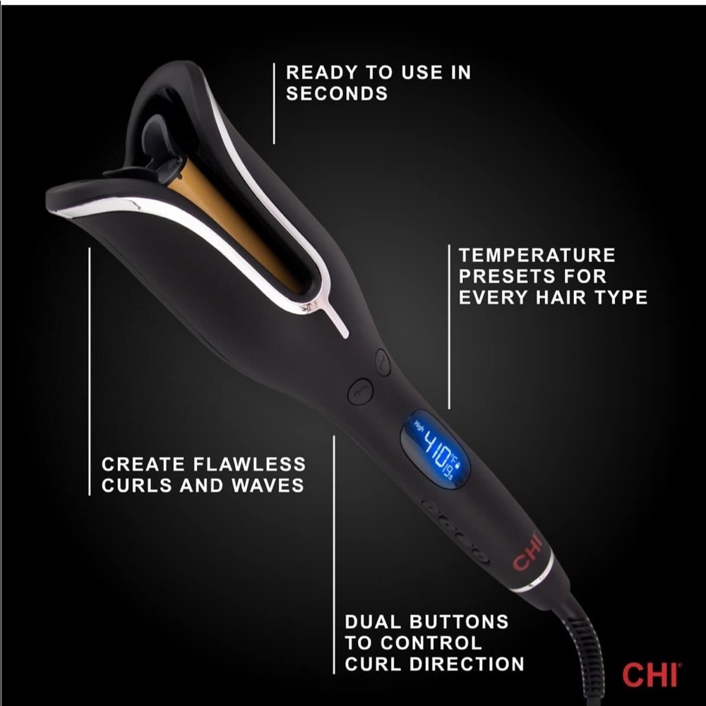 CHI Spin N Curl... Ideal for Shoulder-Length Hair between 6-16” inches